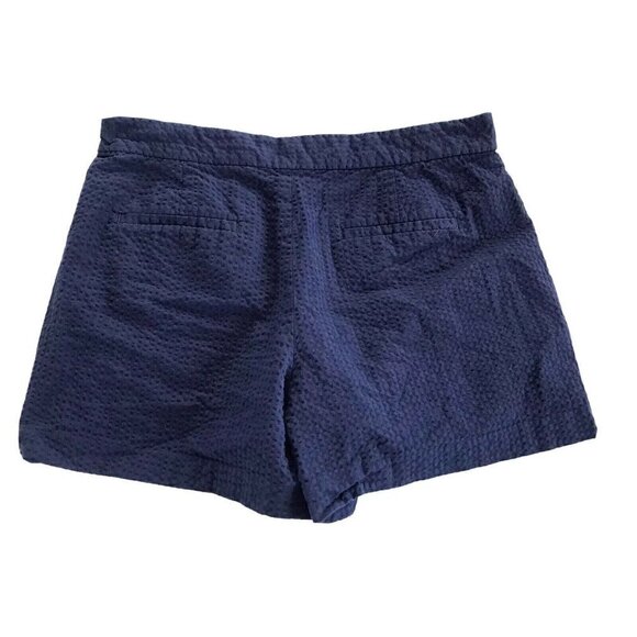 Banana Republic Blue Swiss Dot Seersucker Shorts - Picture 2 of 6